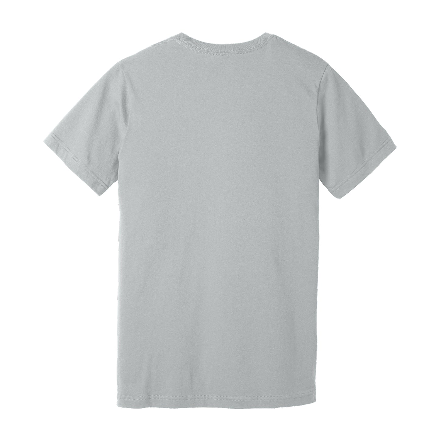 Back view of grey Premium Soft T-shirt