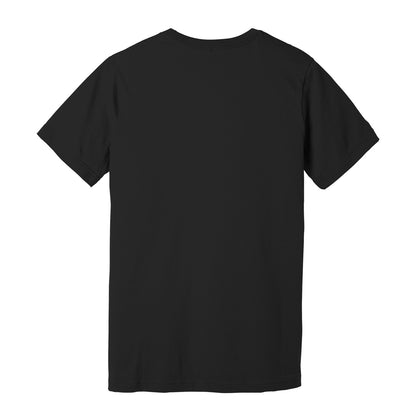 Back view of black Premium Soft T-shirt