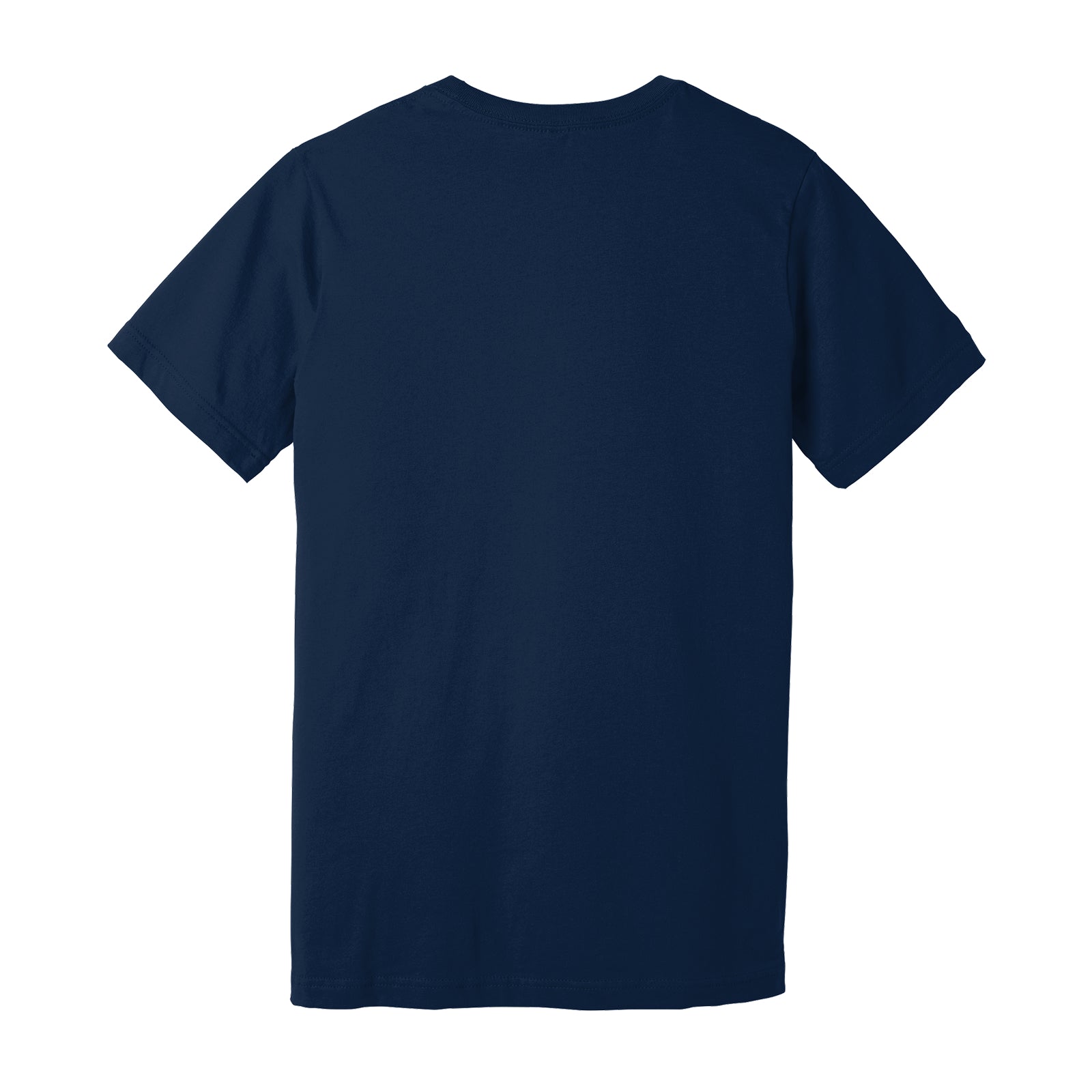 Back view of navy blue Premium Soft T-shirt