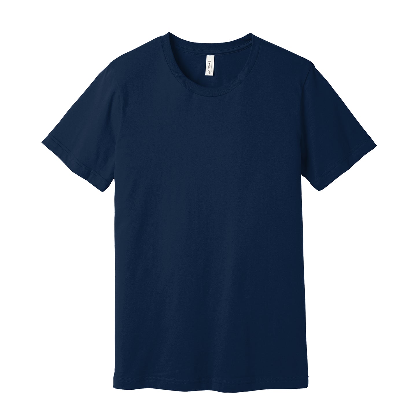 Front view of navy blue Premium Soft T-shirt
