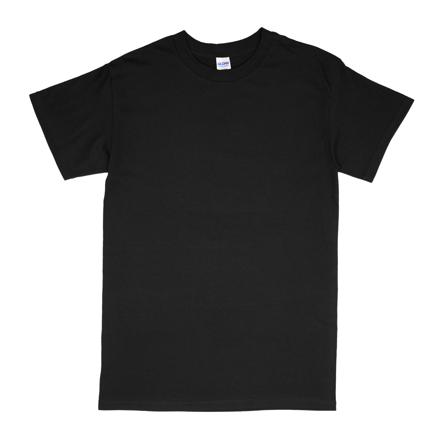 Front view of black Standard Basic T-shirt