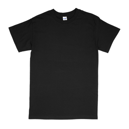 Front view of black Standard Basic T-shirt