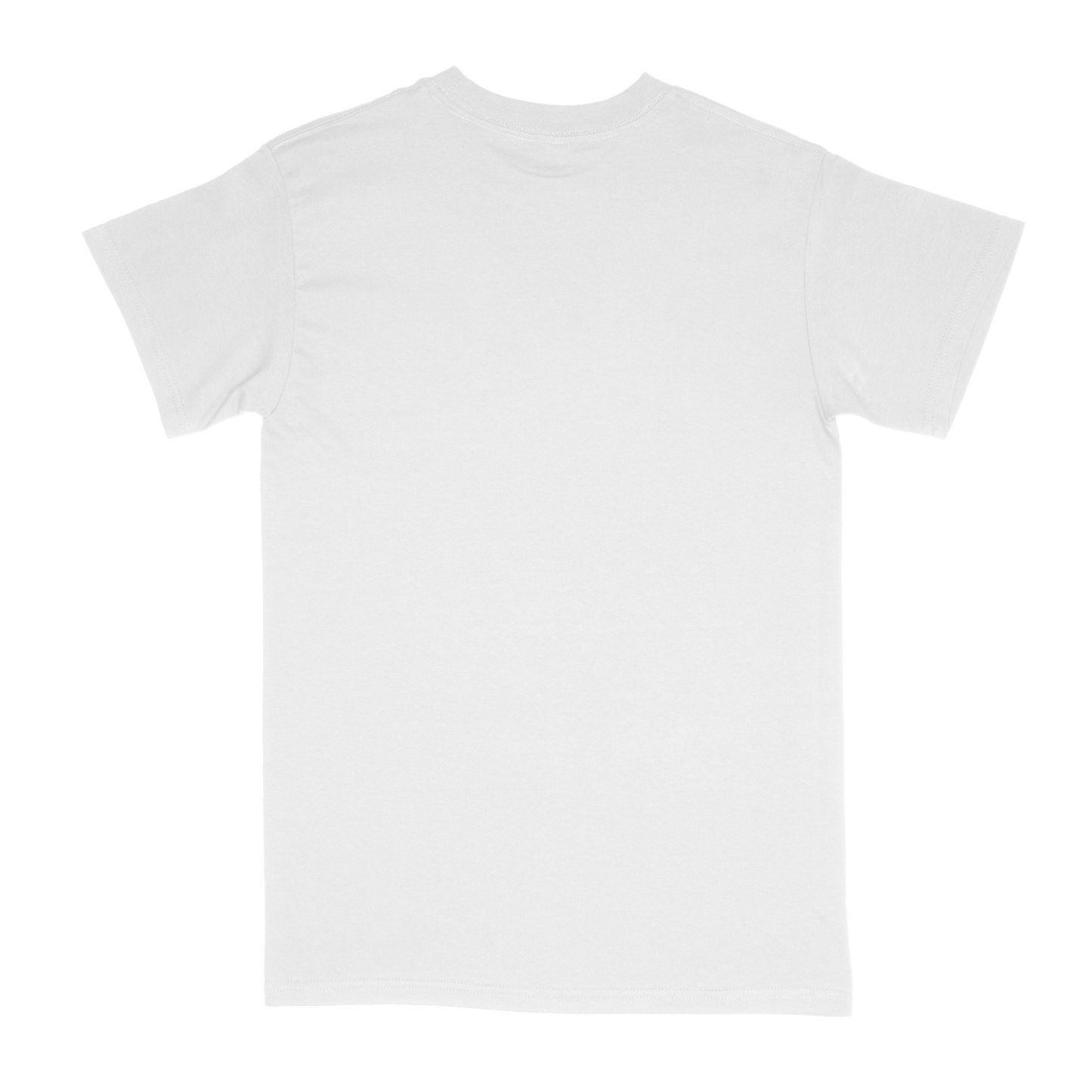 Back view of white Standard Basic T-shirt 
