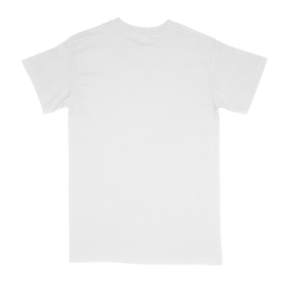 Back view of white Standard Basic T-shirt 