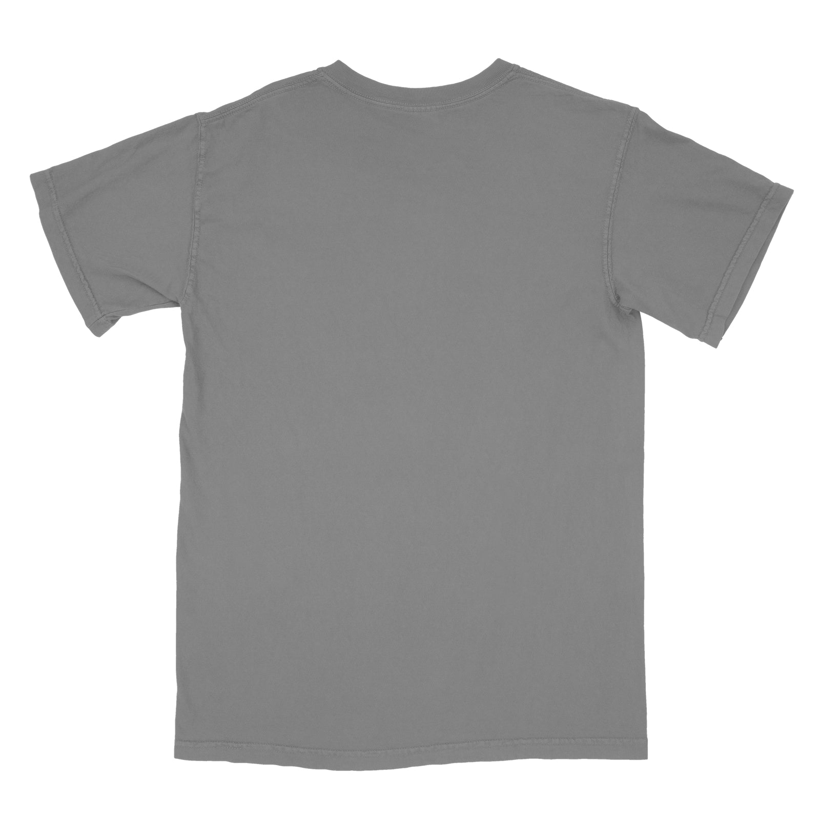 Back view of grey Comfort Heavyweight T-shirt