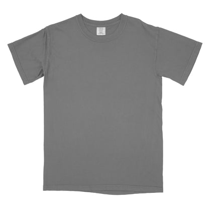 Front view of grey Comfort Heavyweight T-shirt
