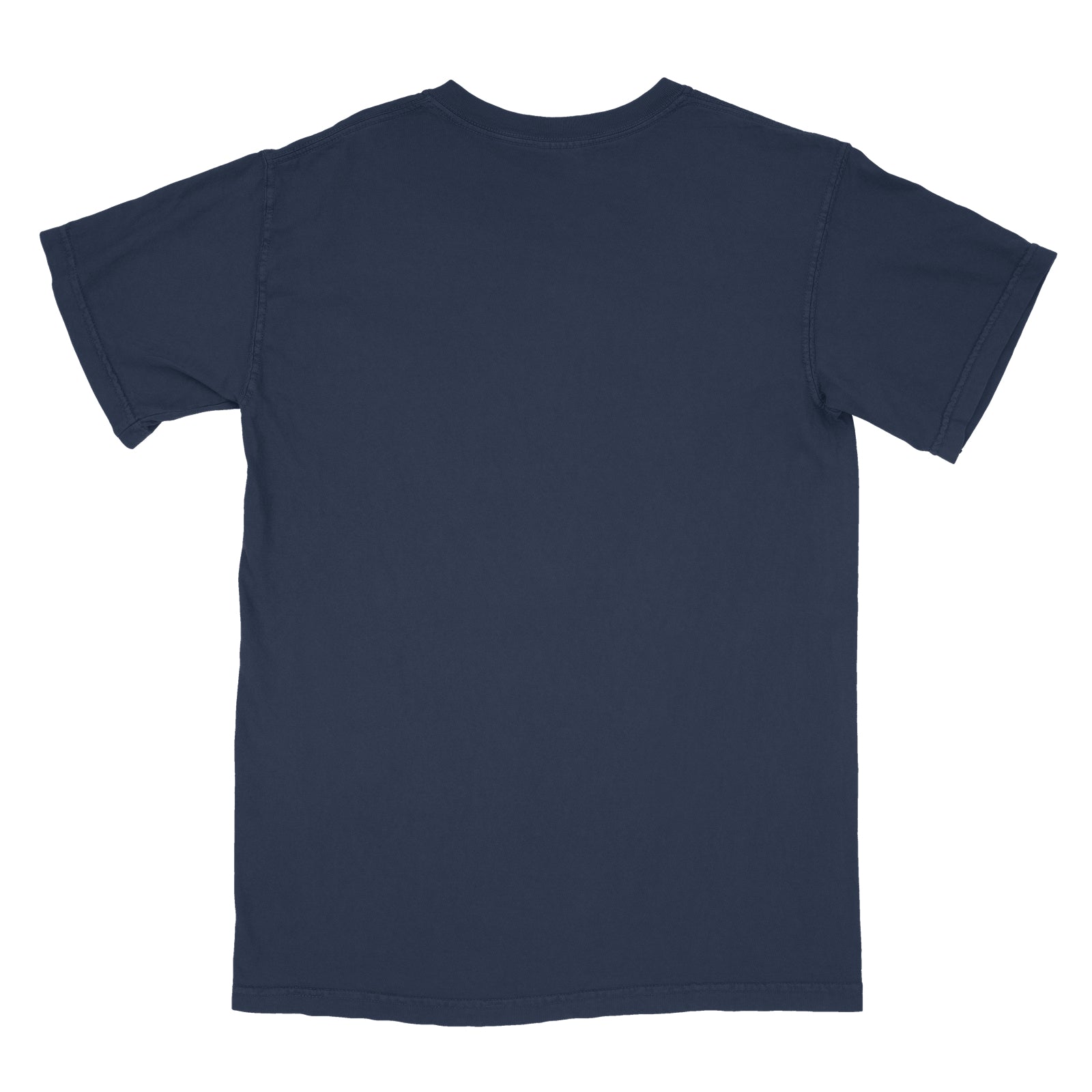 Back view of navy blue Comfort Heavyweight T-shirt