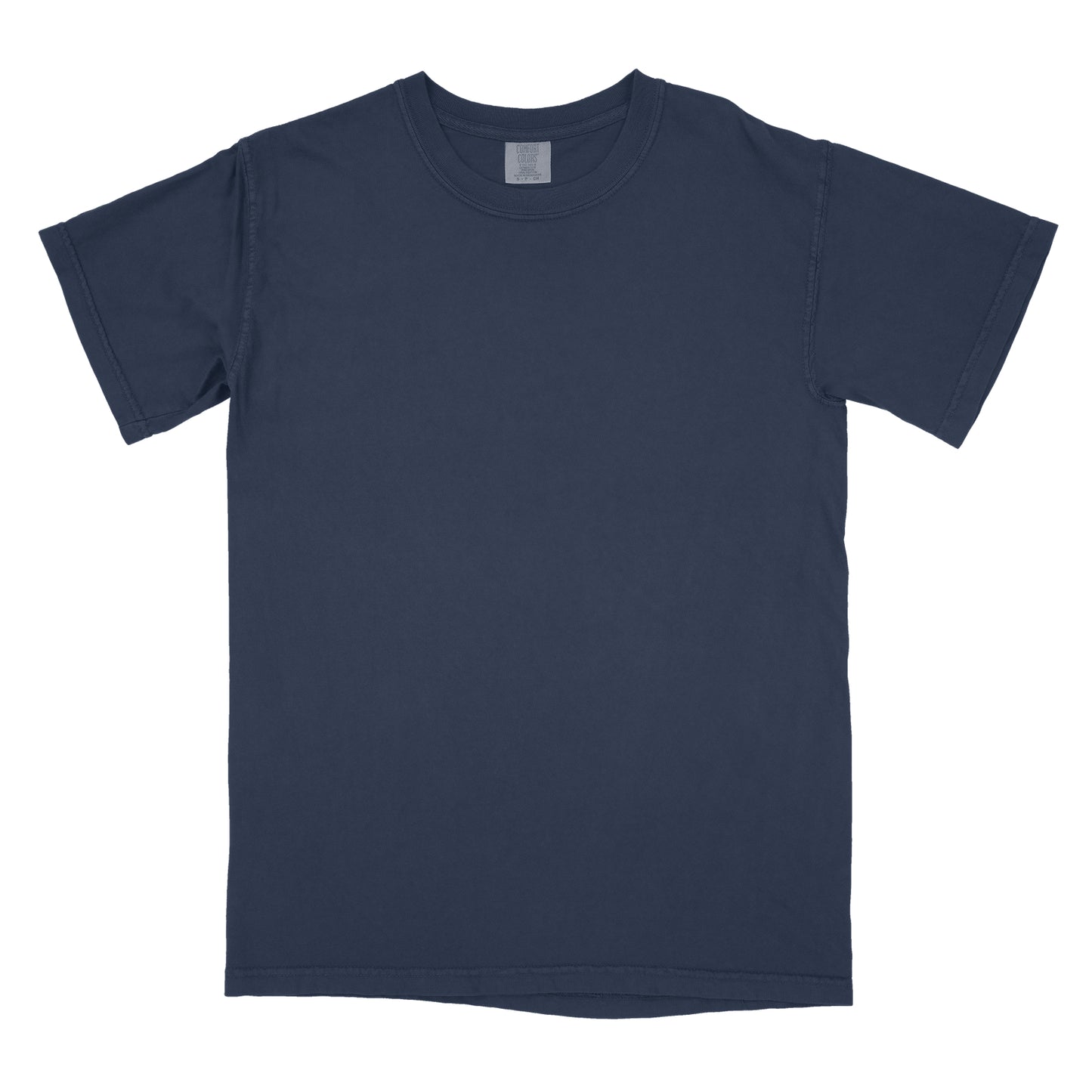 Front view of navy blue Comfort Heavyweight T-shirt