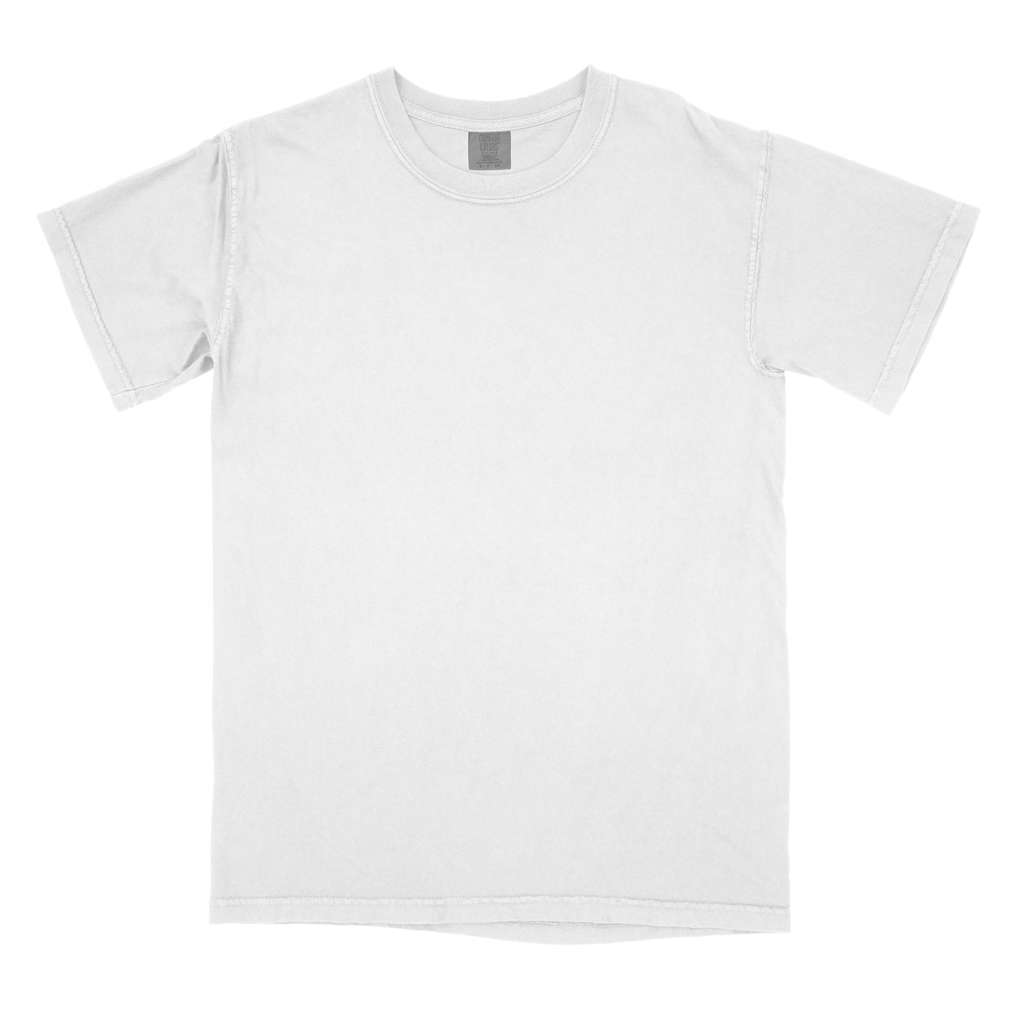 Front view of white Comfort Heavyweight T-shirt